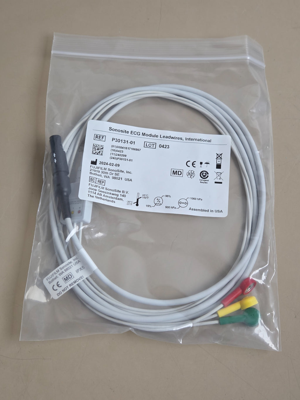 FUJIFILM SonoSite P30131-01 ECG cable set – actual item