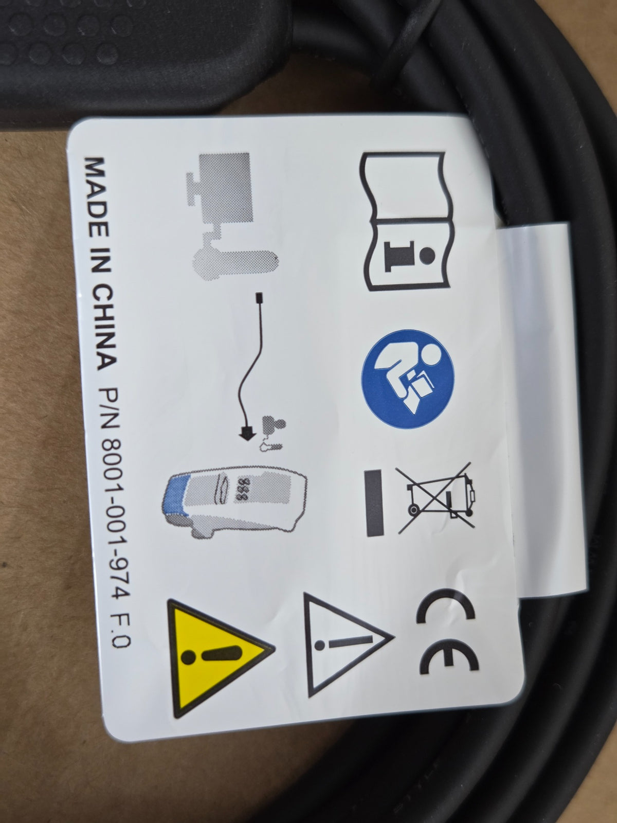 Stryker 8001-064-120 instruction tag