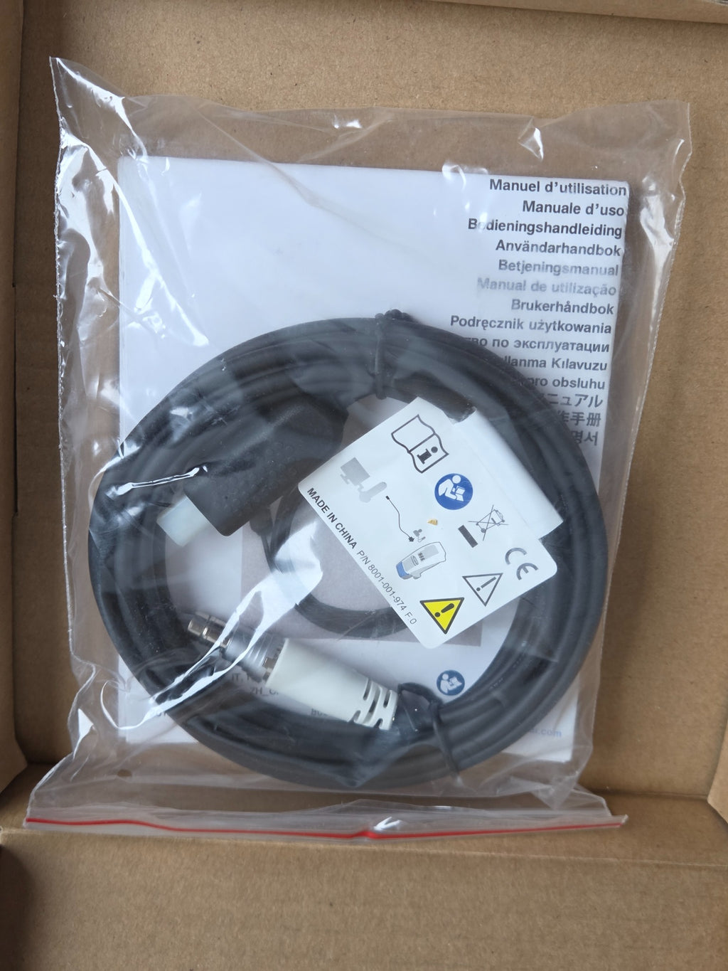 Stryker 8001-064-120 cable packaged with manual