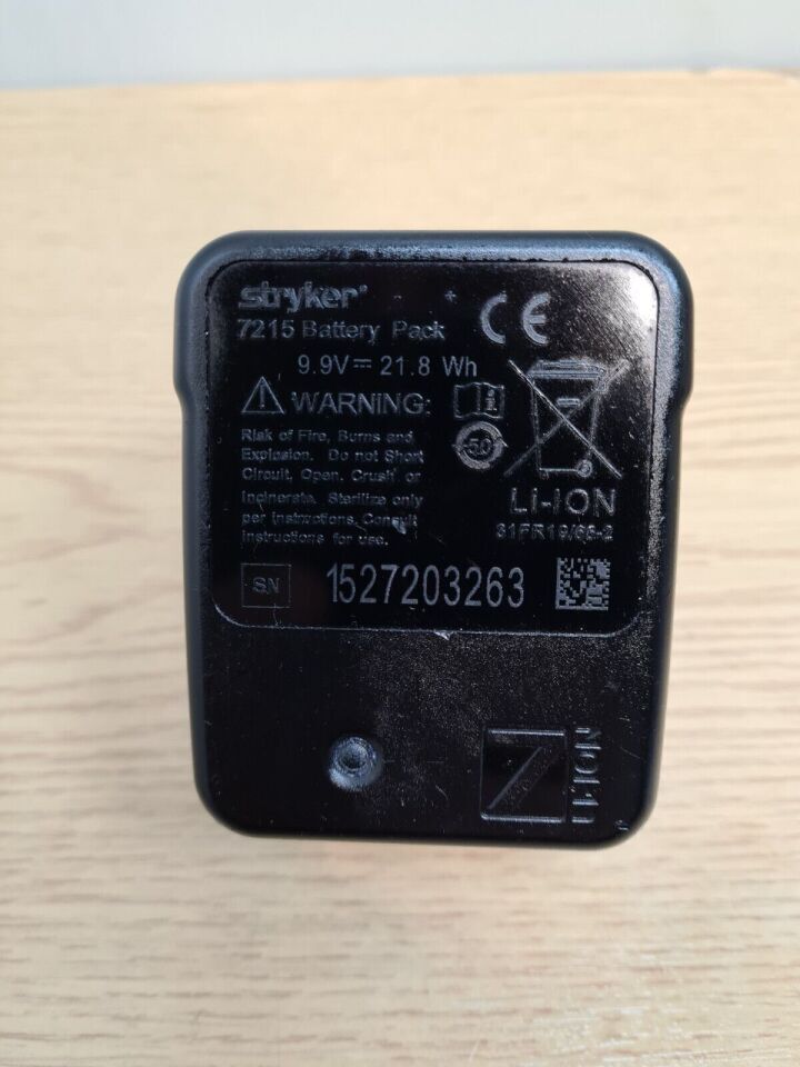 Stryker Lion 7215 battery pack 9.9V 21.8Wh