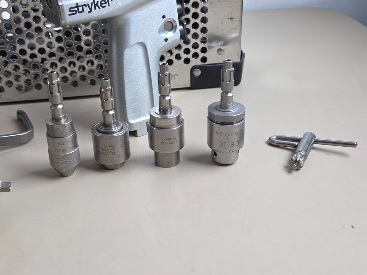 Stryker System 7 drill reamer Hudson and pin collet attachments