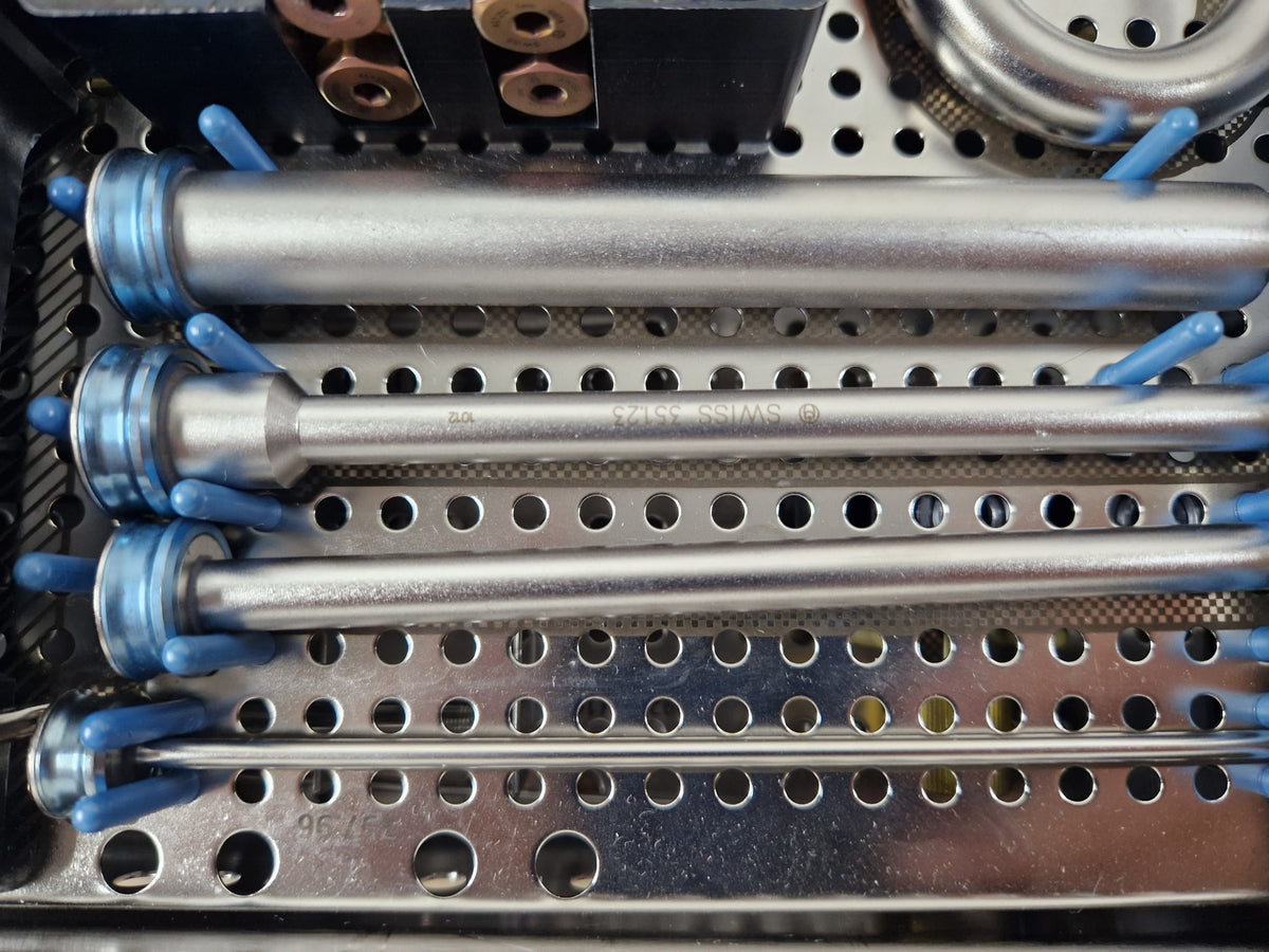 Synthes UFN tray sleeve and guide instrument detail