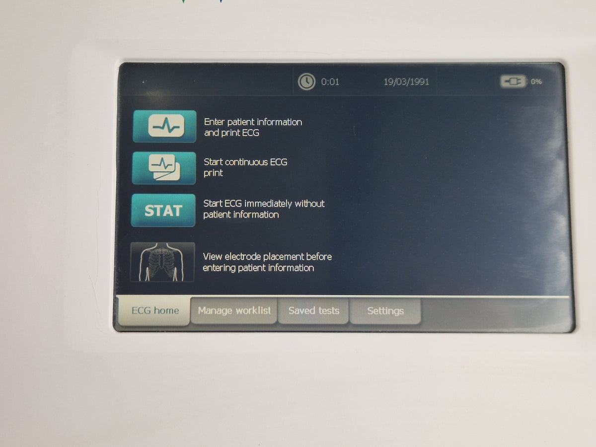 Welch Allyn CP150 ECG machine with 10-wire patient lead set