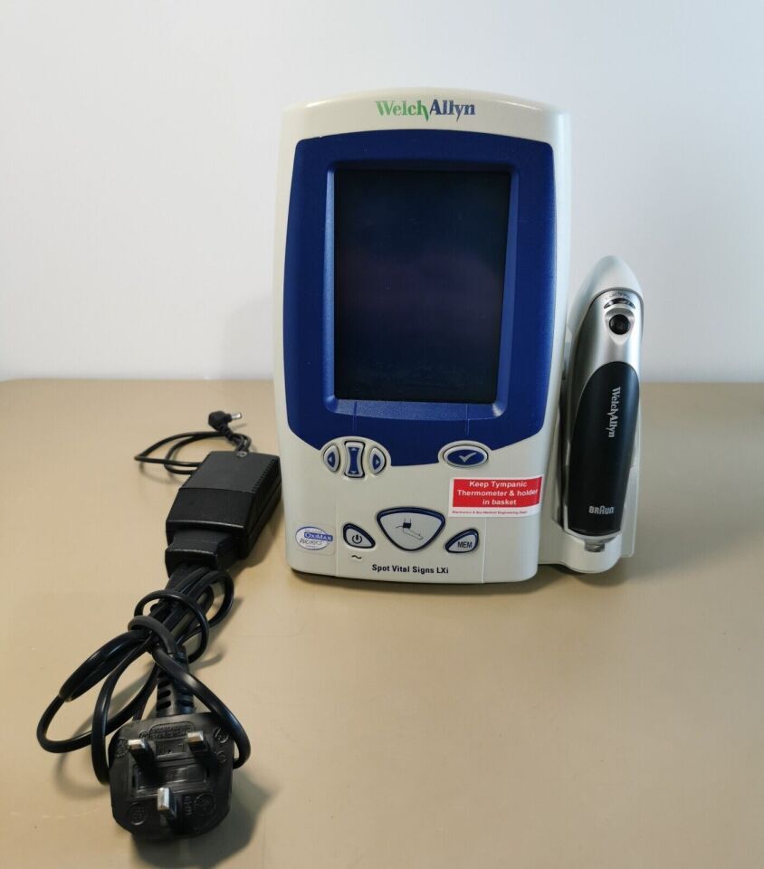 Welch Allyn Spot Vital Signs LXI patient monitor with Braun thermometer